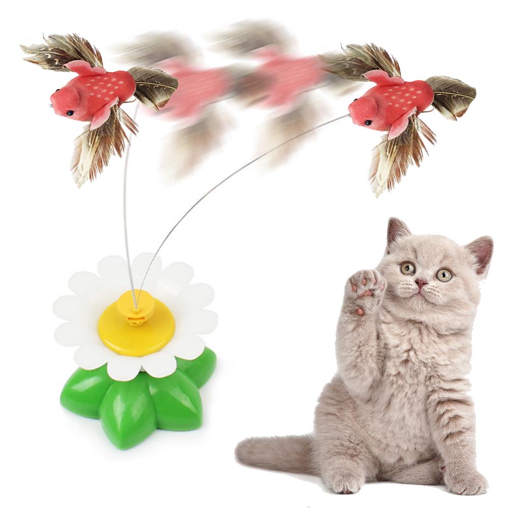 Interactive bird toy for cats