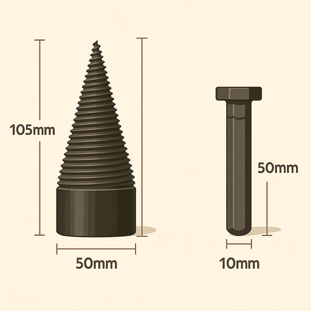 Pack Firewood Drill Bit + Gants de Protection