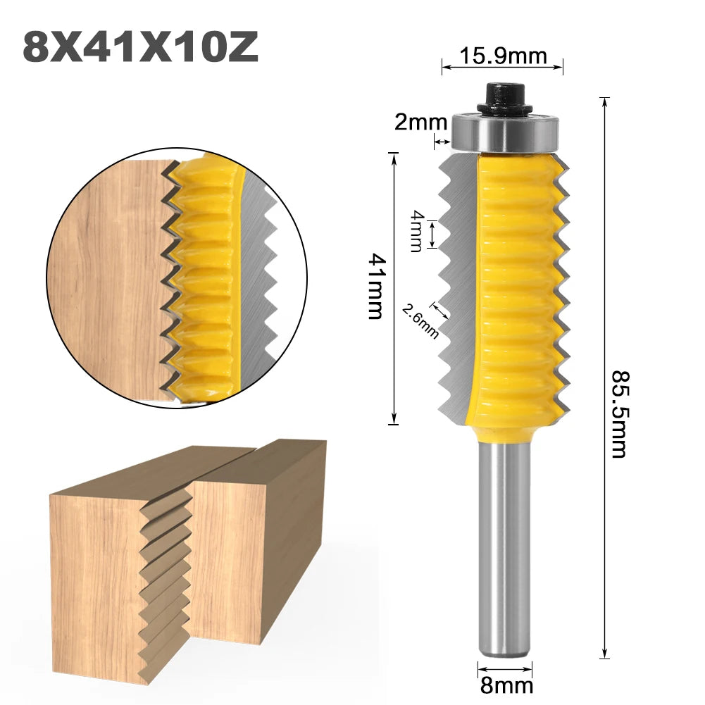 Fraise V-Joint & Tenon Bois 8 mm