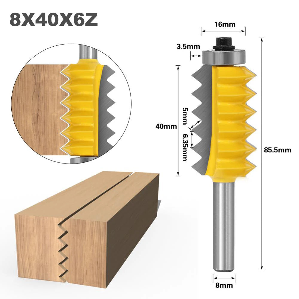 Fraise V-Joint & Tenon Bois 8 mm