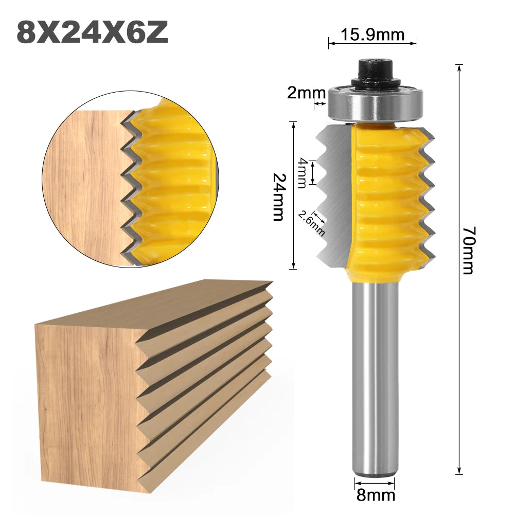 Fraise V-Joint & Tenon Bois 8 mm