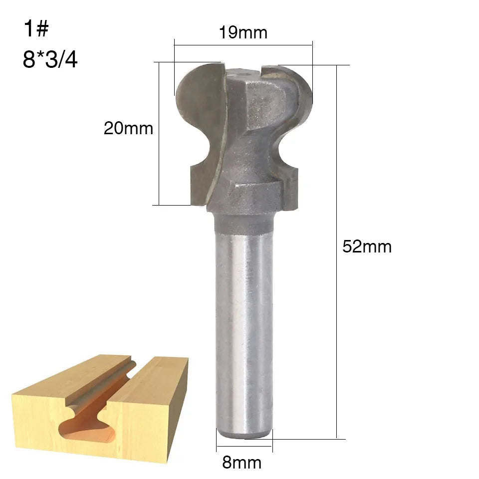 Fraise Lock Miter Double Doigt 8 mm