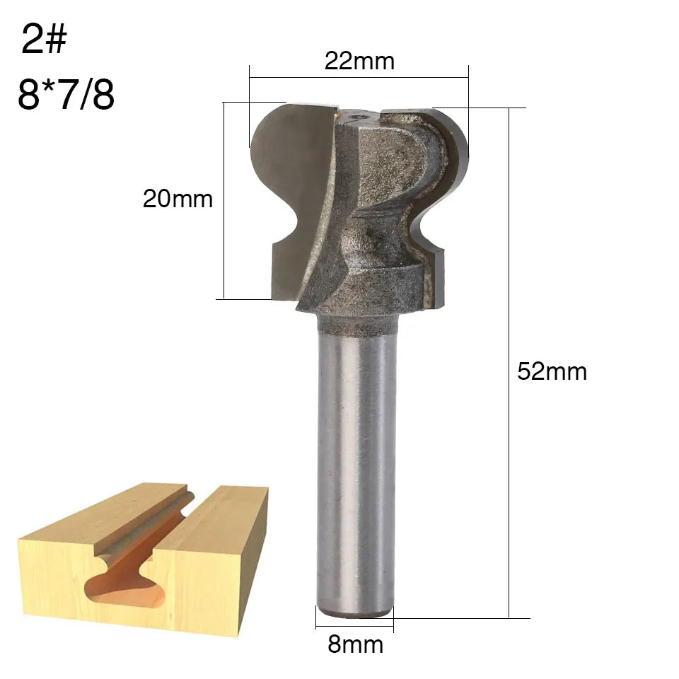 Fraise Lock Miter Double Doigt 8 mm