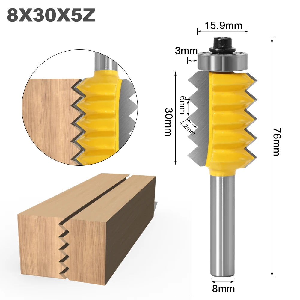Fraise V-Joint & Tenon Bois 8 mm