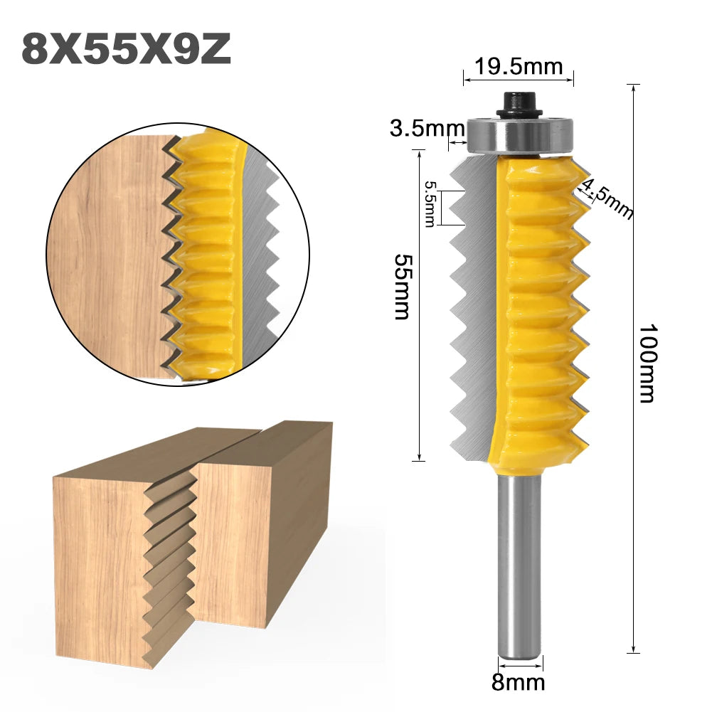 Fraise V-Joint & Tenon Bois 8 mm