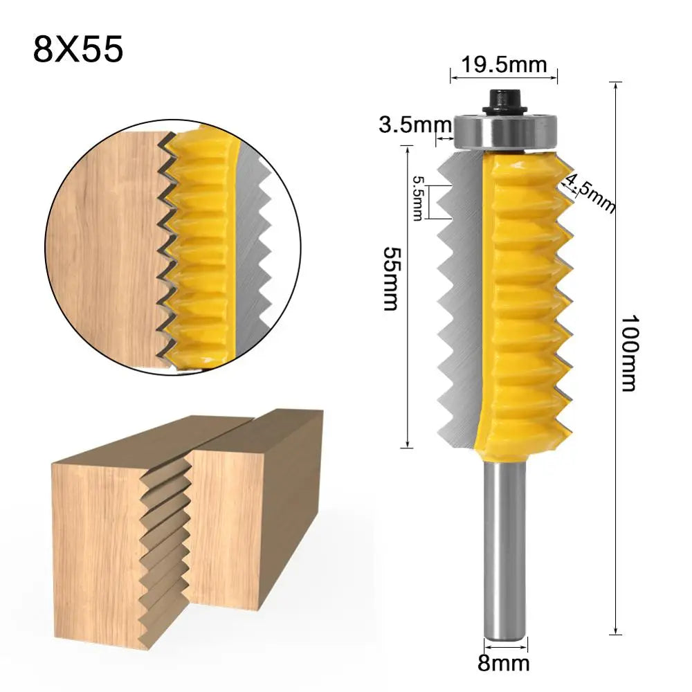 Fraise V-Joint & Tenon Bois 8 mm