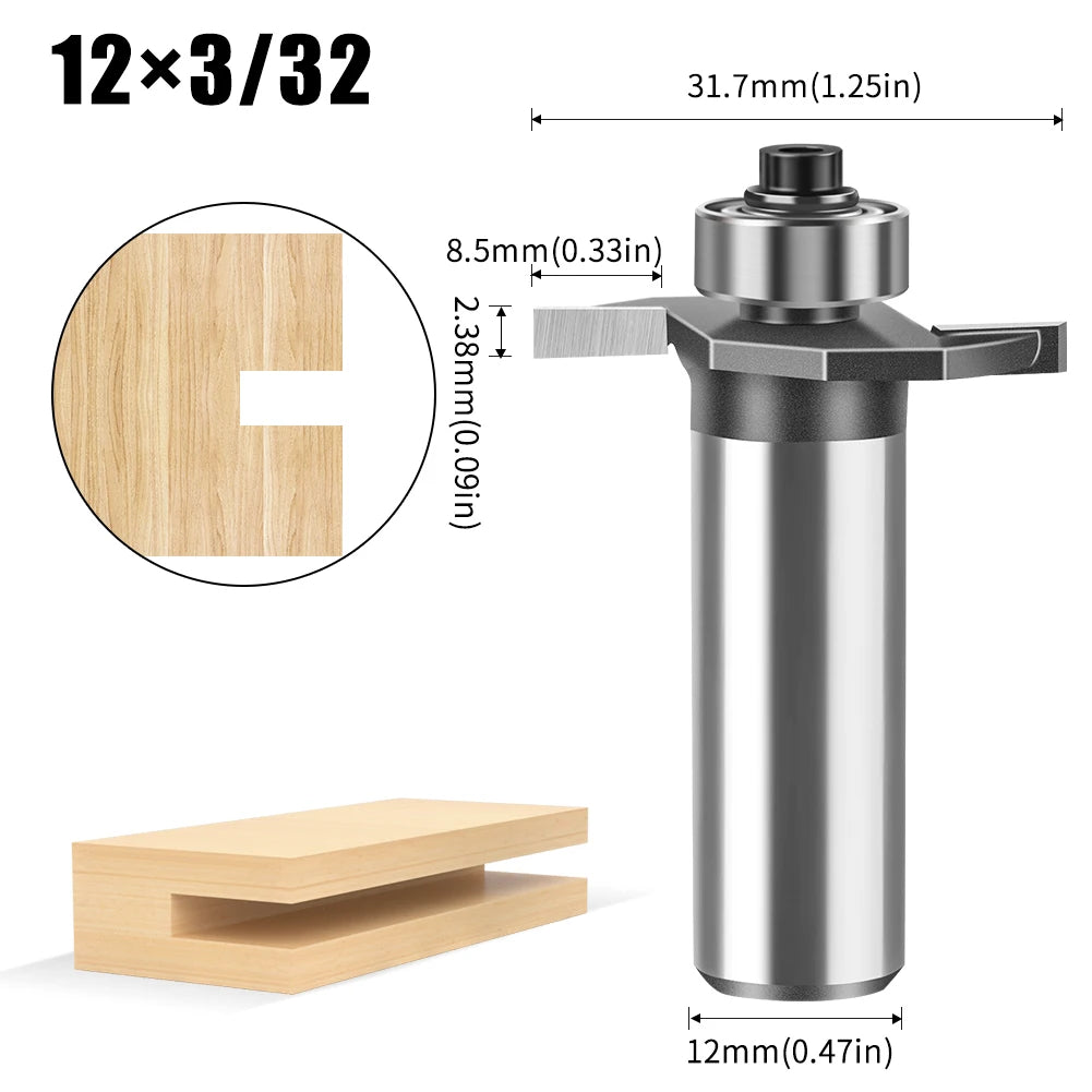Fraise Rainure en T – Queue 6 mm / 12 mm
