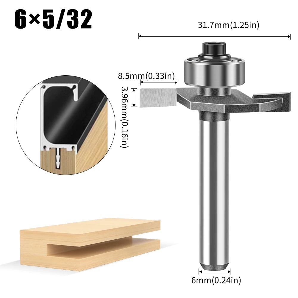 Fraise Rainure en T – Queue 6 mm / 12 mm