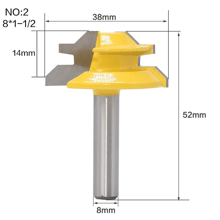 Fraise Lock Miter 45° Bois (1/4")