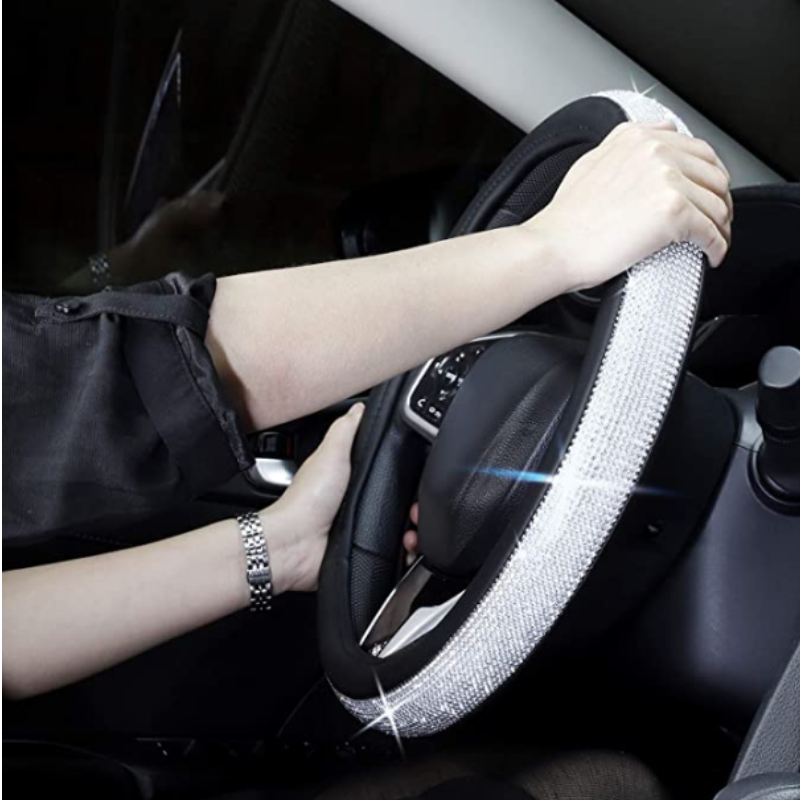 Crystal steering wheels cover