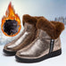 Women Fur Boots Glitters