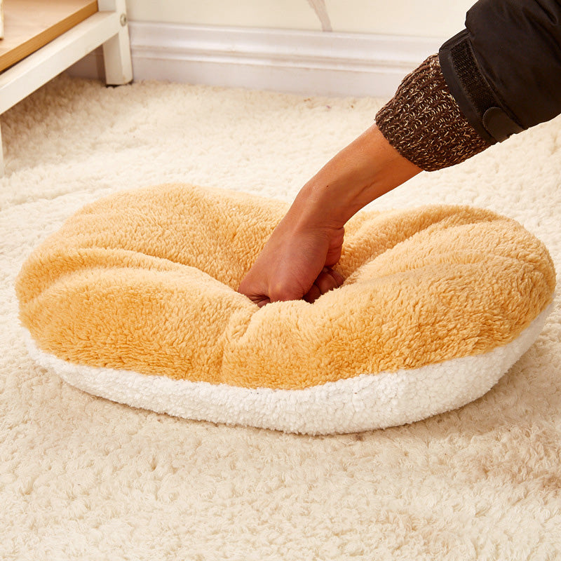 Soft & Cute Hamburger Cats Bed