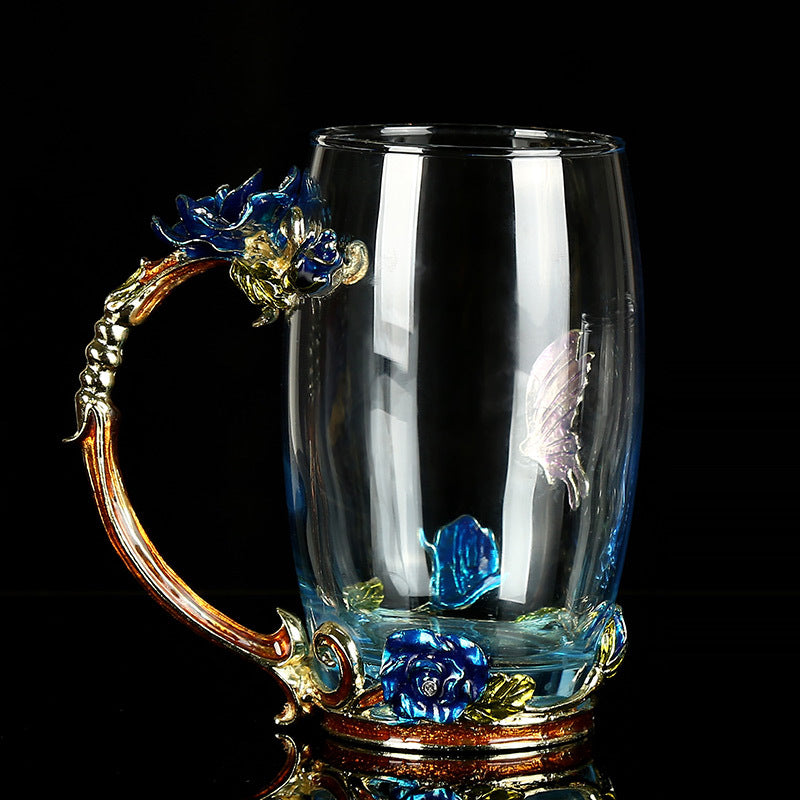 Handmade Beauty and Novelty Enamel Coffee/Tea Cup Mug