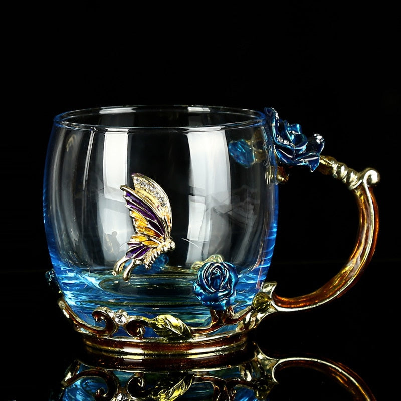 Handmade Beauty and Novelty Enamel Coffee/Tea Cup Mug