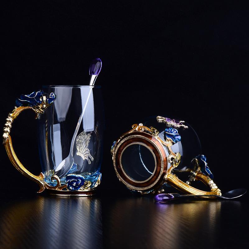 Handmade Beauty and Novelty Enamel Coffee/Tea Cup Mug