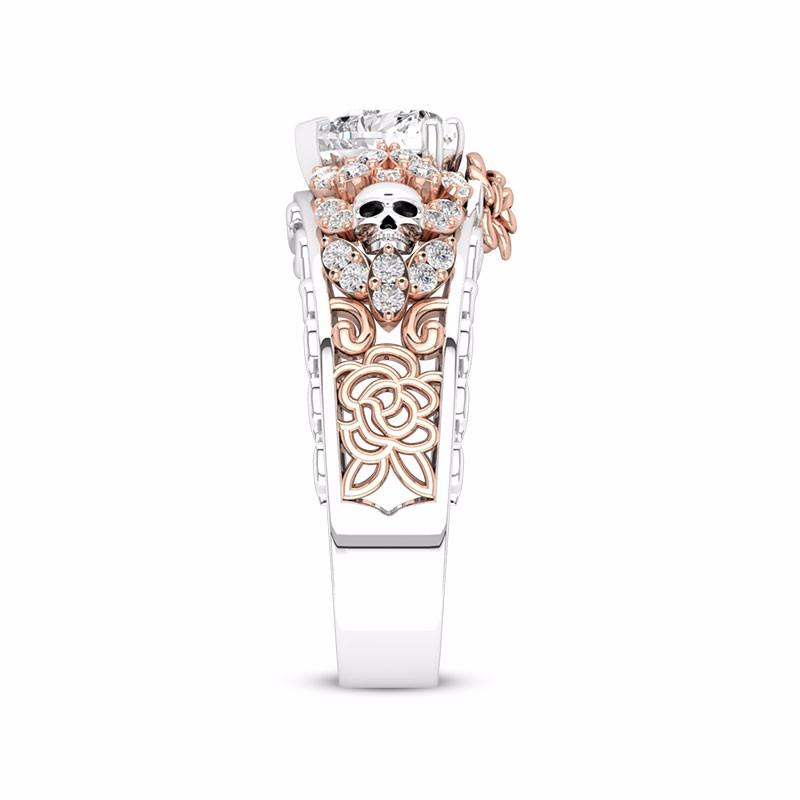 Elite Rose Skull Ring