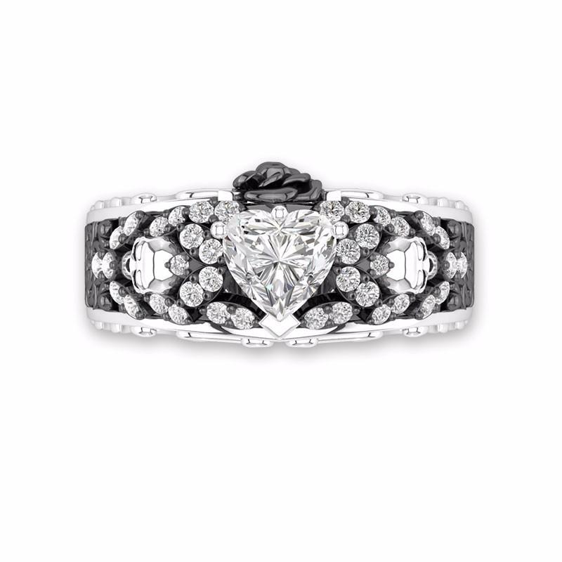 Elite Rose Skull Ring