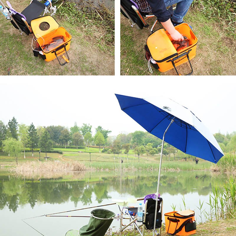 Foldable Waterproof Fishing Bucket - Live Fish Container