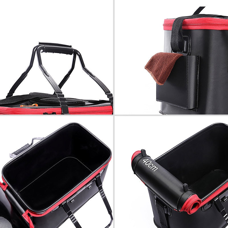 Foldable Waterproof Fishing Bucket - Live Fish Container