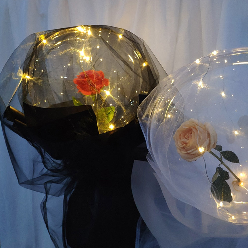 LED Balloon Rose Bouquet
