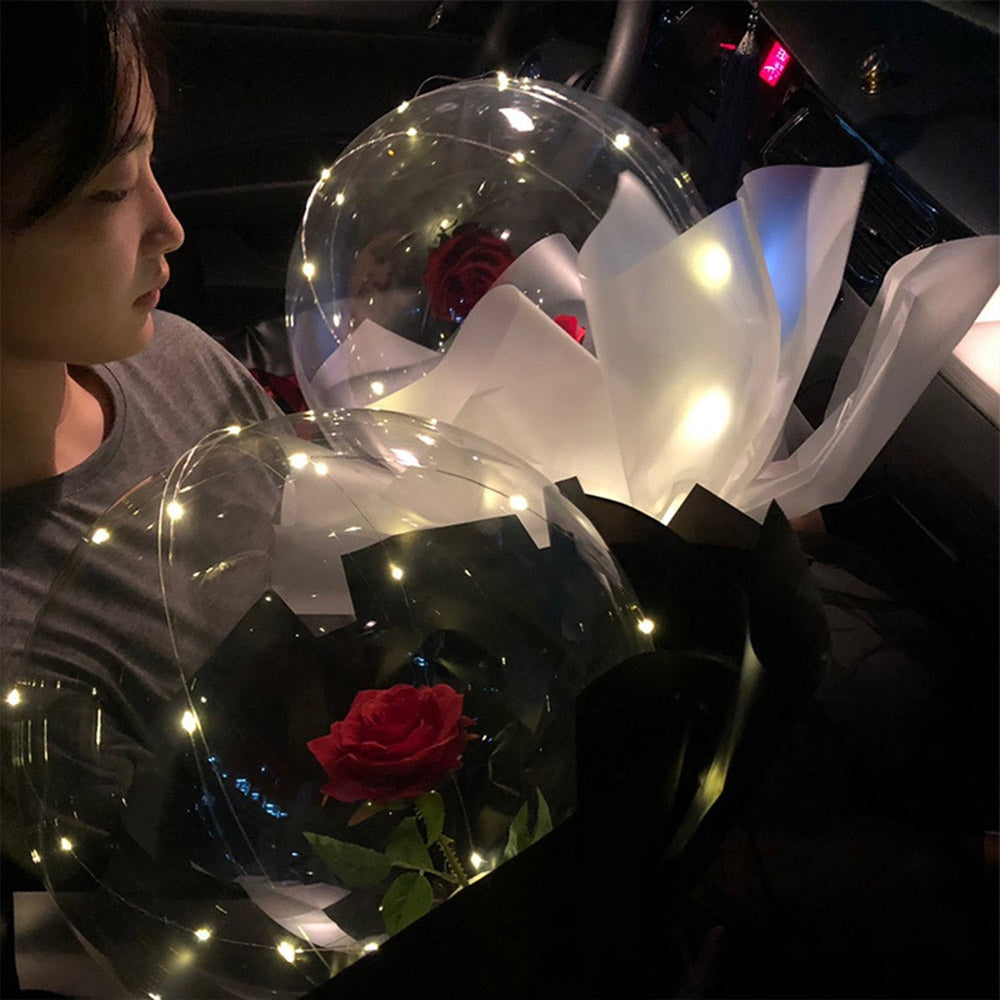 LED Balloon Rose Bouquet