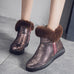 Women Fur Boots Glitters