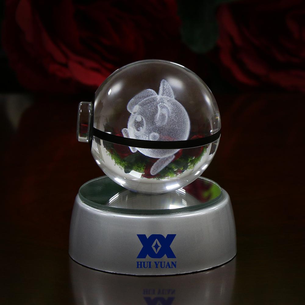 Pokéball Cristal 3D LED