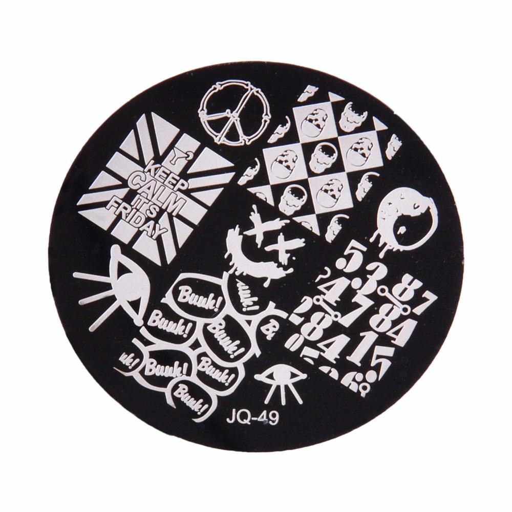 Nail Stamper + 10Pcs Nail Stencils
