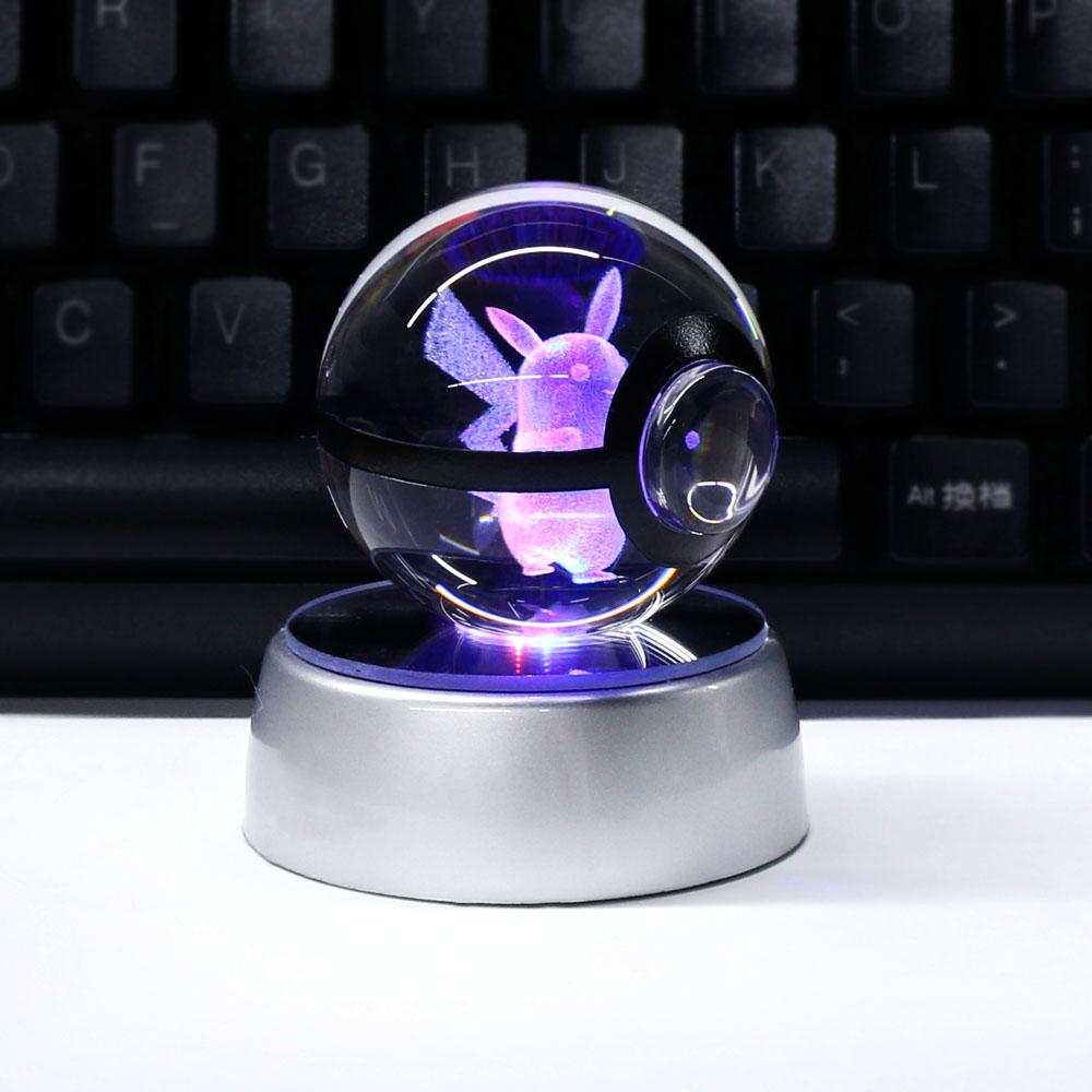 Pokéball Cristal 3D LED