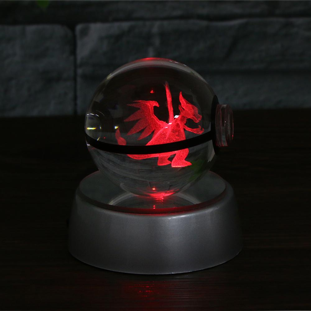 Pokéball Cristal 3D LED