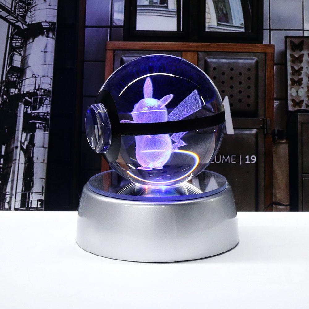 Pokéball Cristal 3D LED