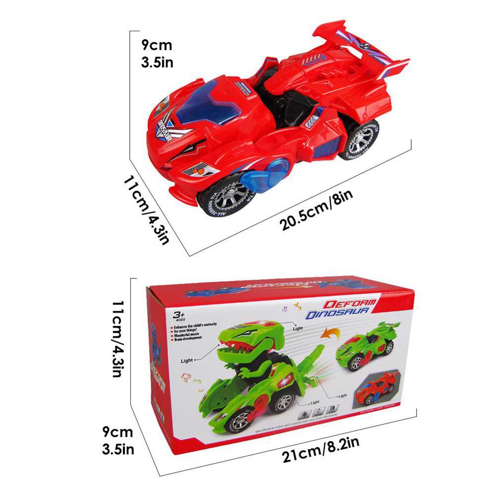 Transforming Dinosaur LED car