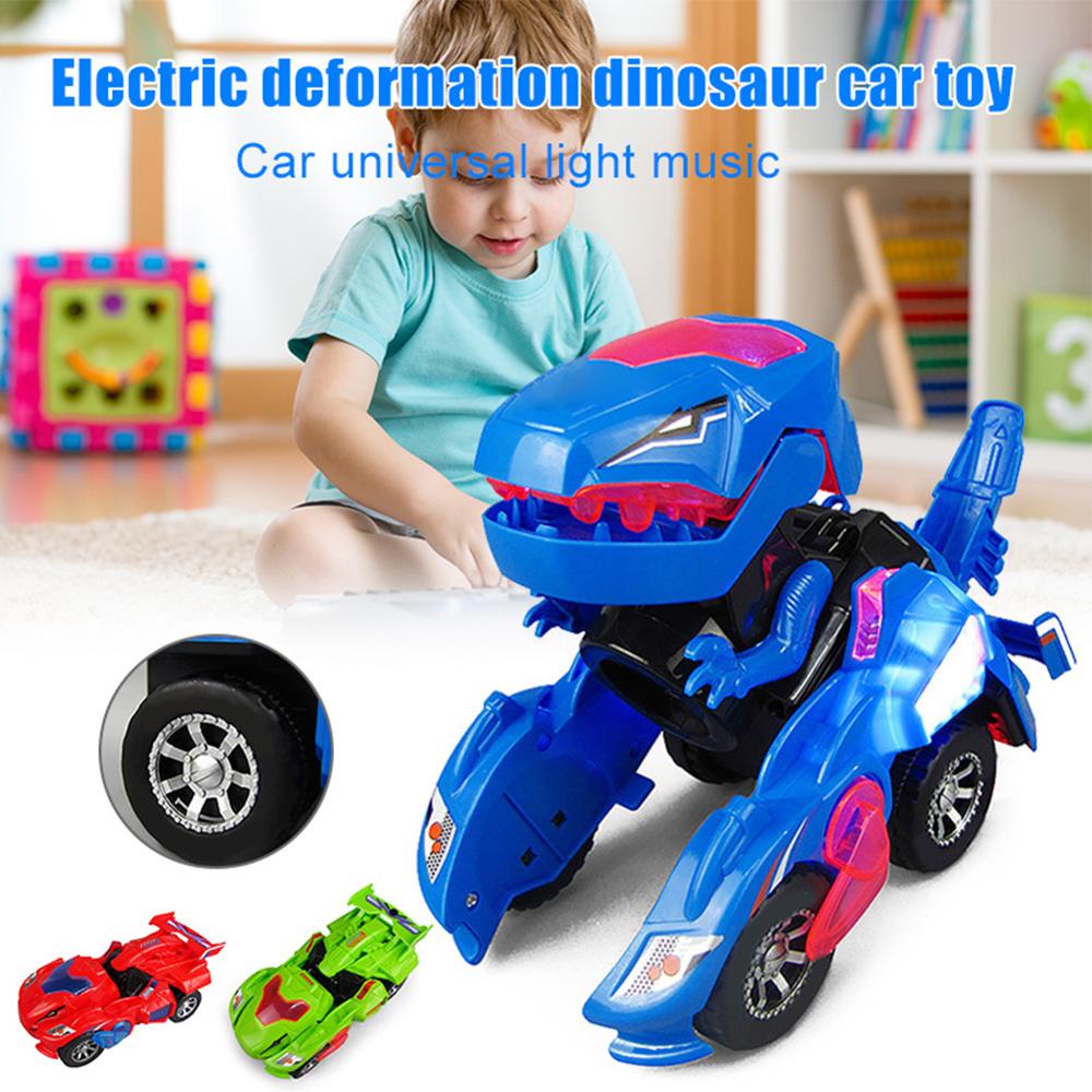 Transforming Dinosaur LED car
