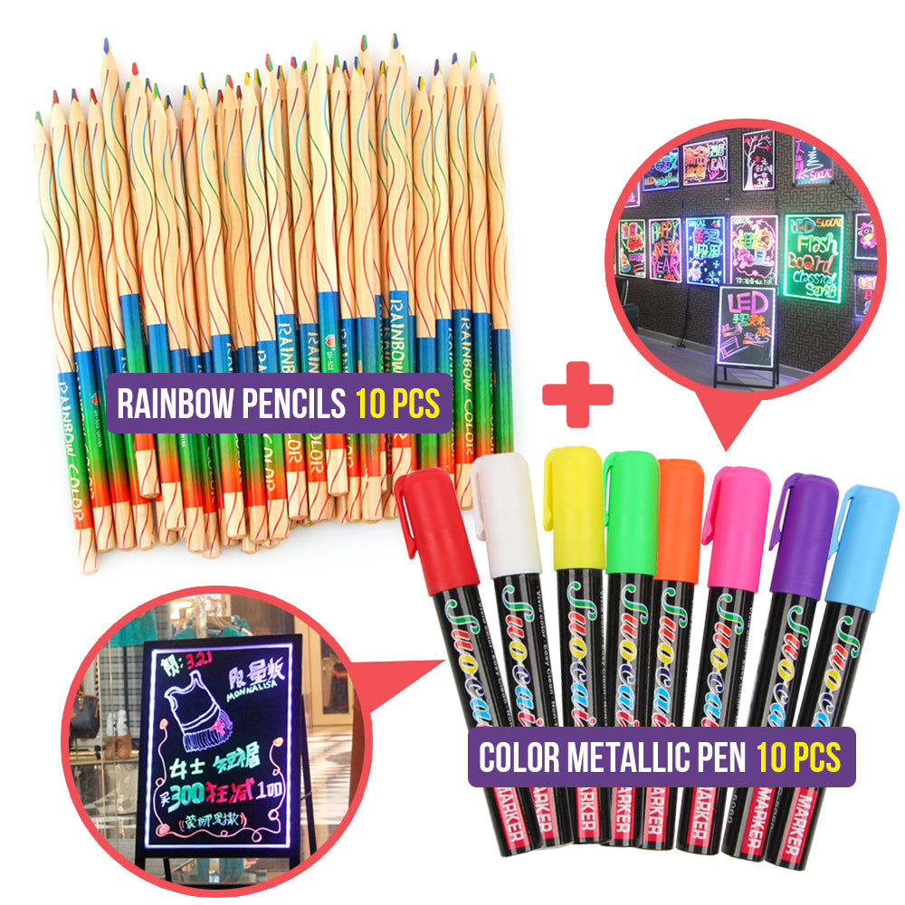 Creative Rainbow Pencils