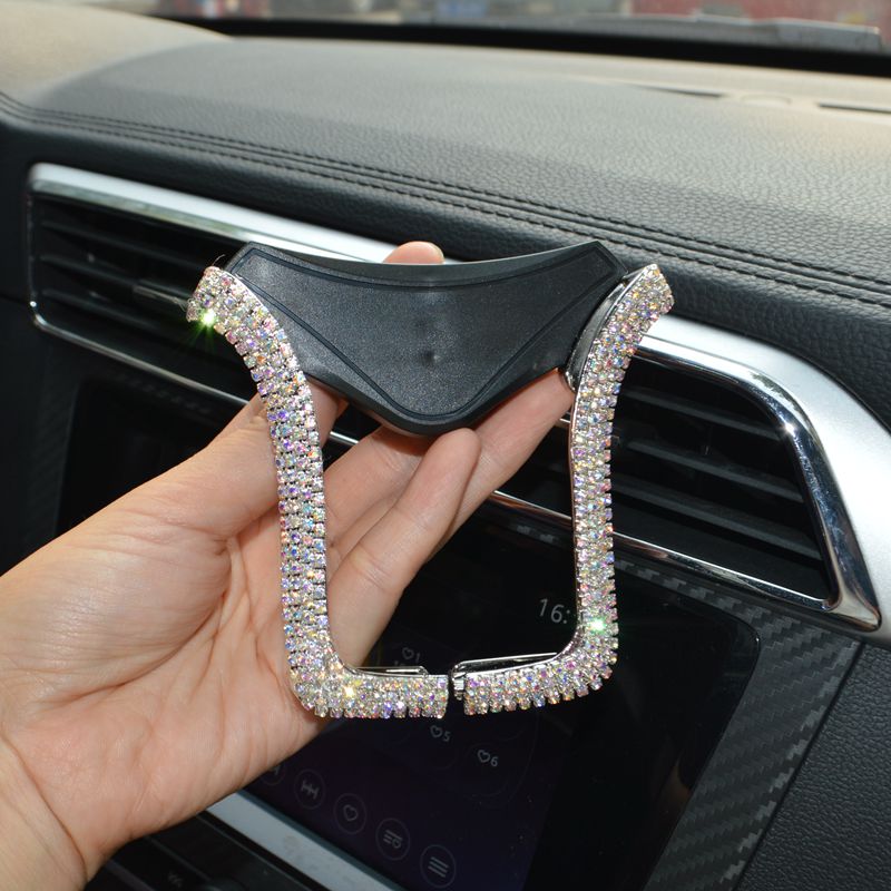 Light Crystal Car Phone Holder