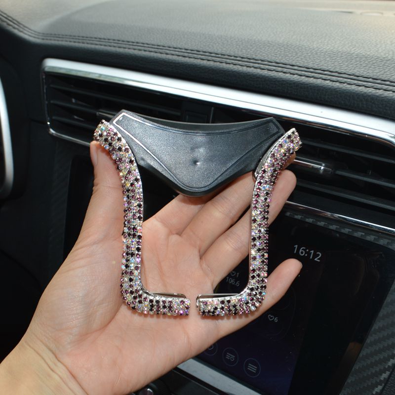 Light Crystal Car Phone Holder