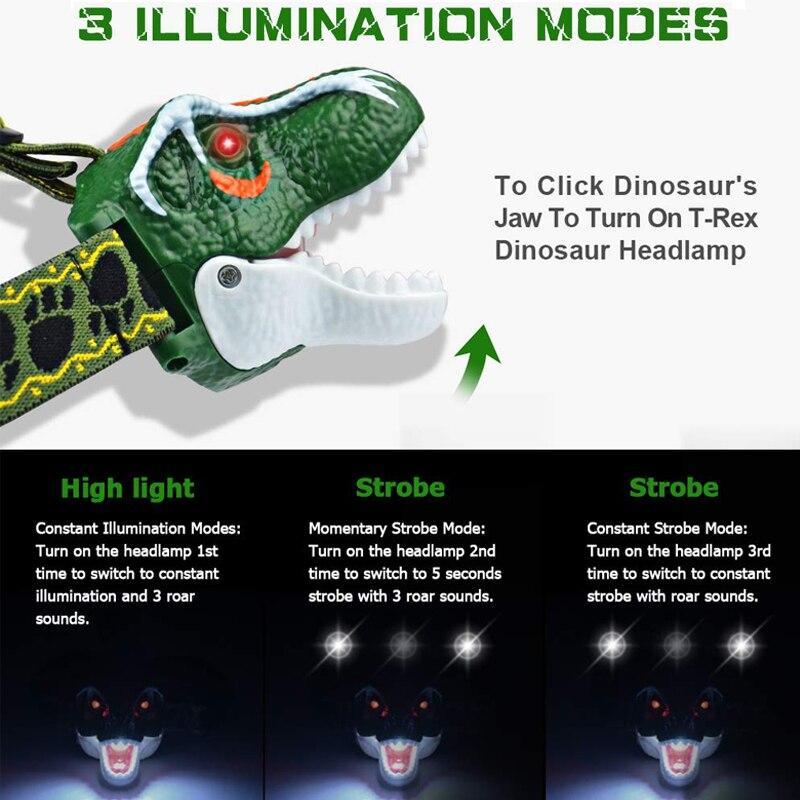 Dinosaur Light Headlamp