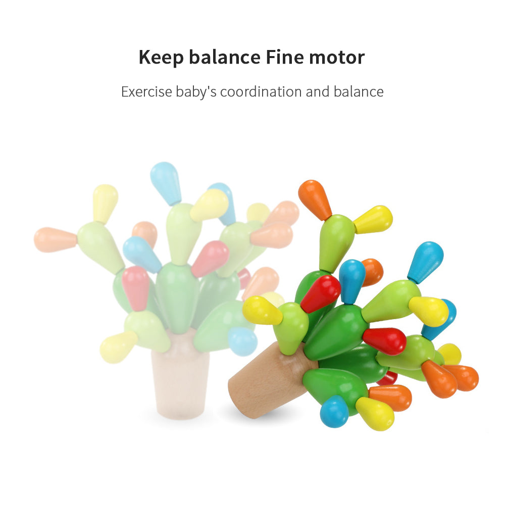 Wooden_Cactus Building Toy