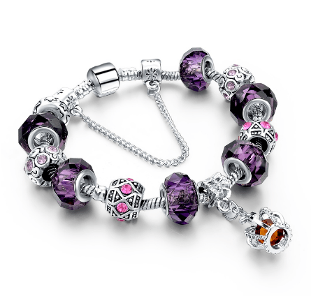 Bracelet Charms Crystal Crown