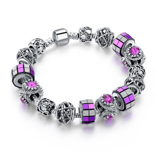Bracelet Charm Cubic Purple