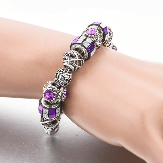 Bracelet Charm Cubic Purple