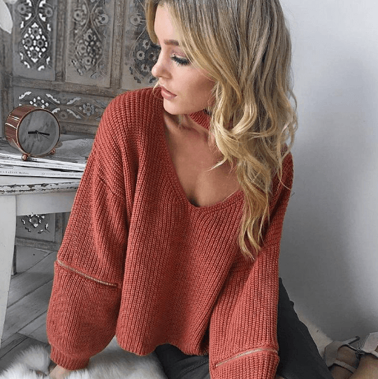 Casual V Neck