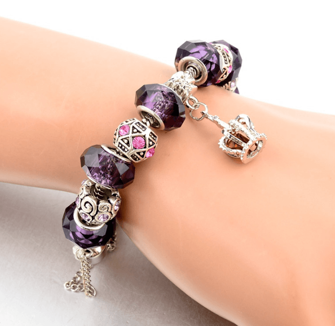 Bracelet Charms Crystal Crown