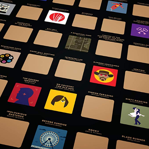100 Essential Movies Scratch-off Poster