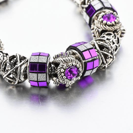 Bracelet Charm Cubic Purple