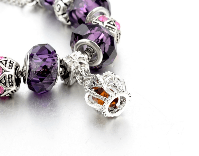 Bracelet Charms Crystal Crown