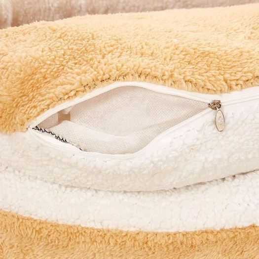 Soft & Cute Hamburger Cats Bed