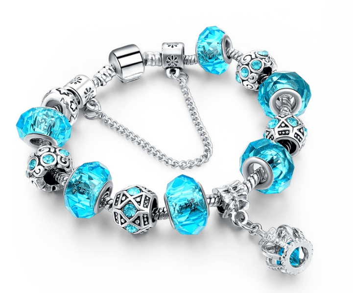 Bracelet Charms Crystal Crown