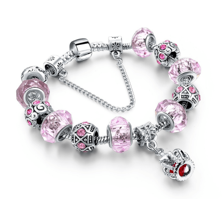 Bracelet Charms Crystal Crown