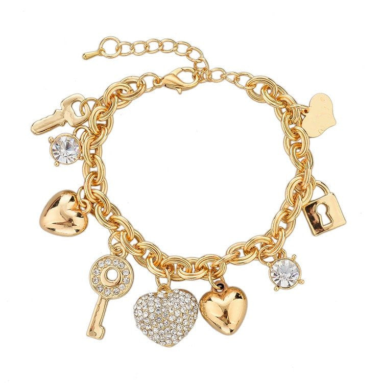 Bracelet Beetle Charms Gold